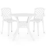 vidaXL 3-Piece Cast Aluminum Bistro Set Bronze