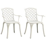 vidaXL 3-Piece Cast Aluminum Bistro Set Bronze