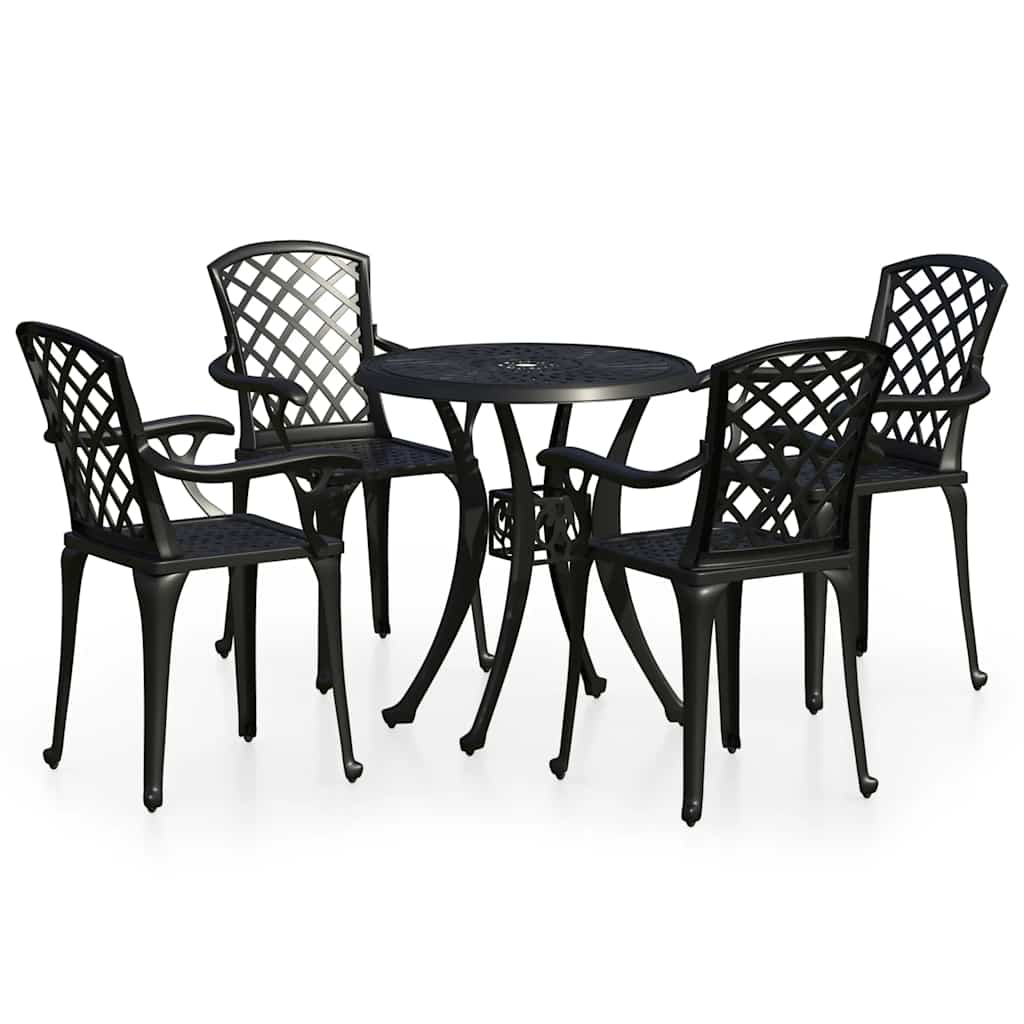 vidaXL 3-delige Bistroset gietaluminium bronskleurig