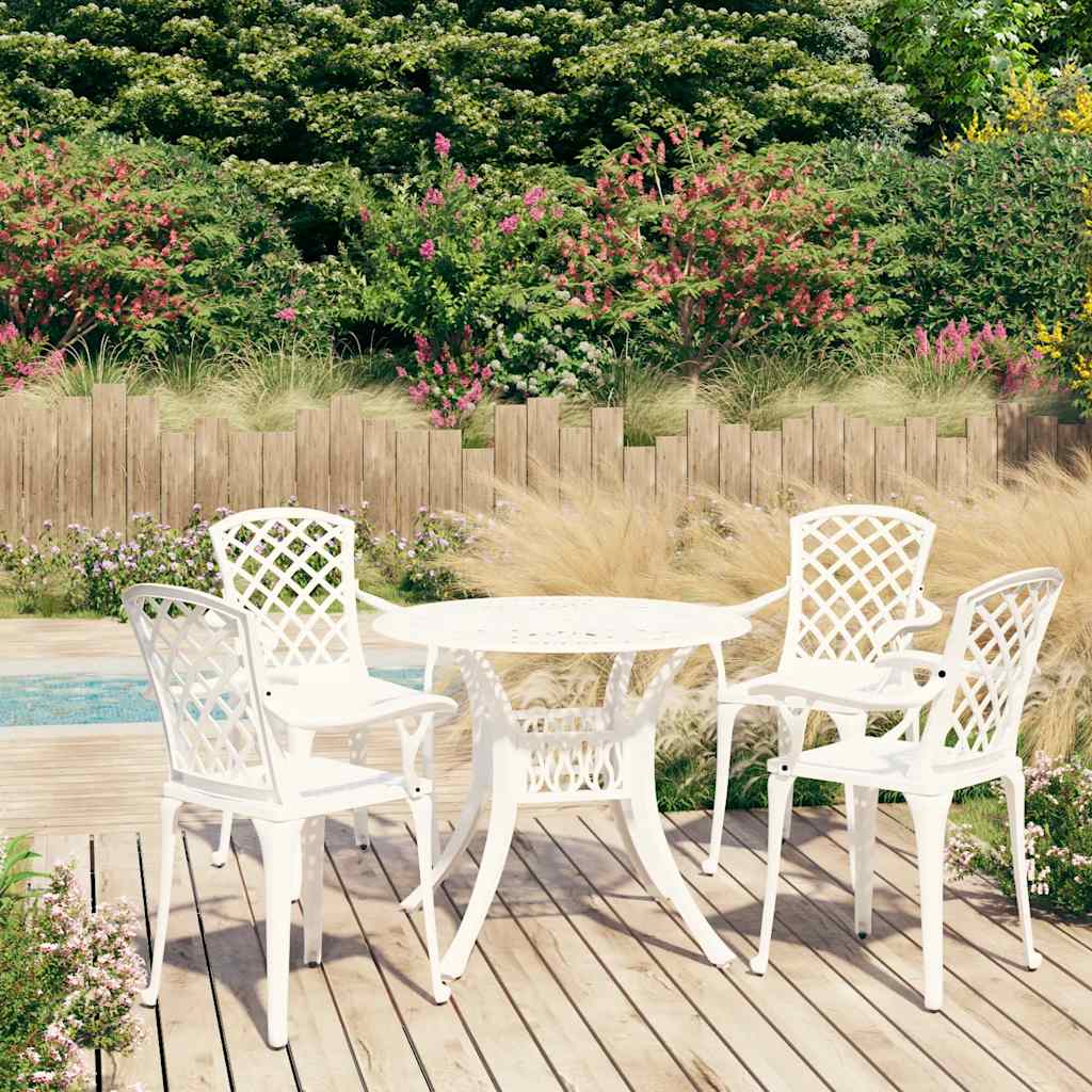 vidaXL 3-Piece Cast Aluminum Bistro Set Bronze