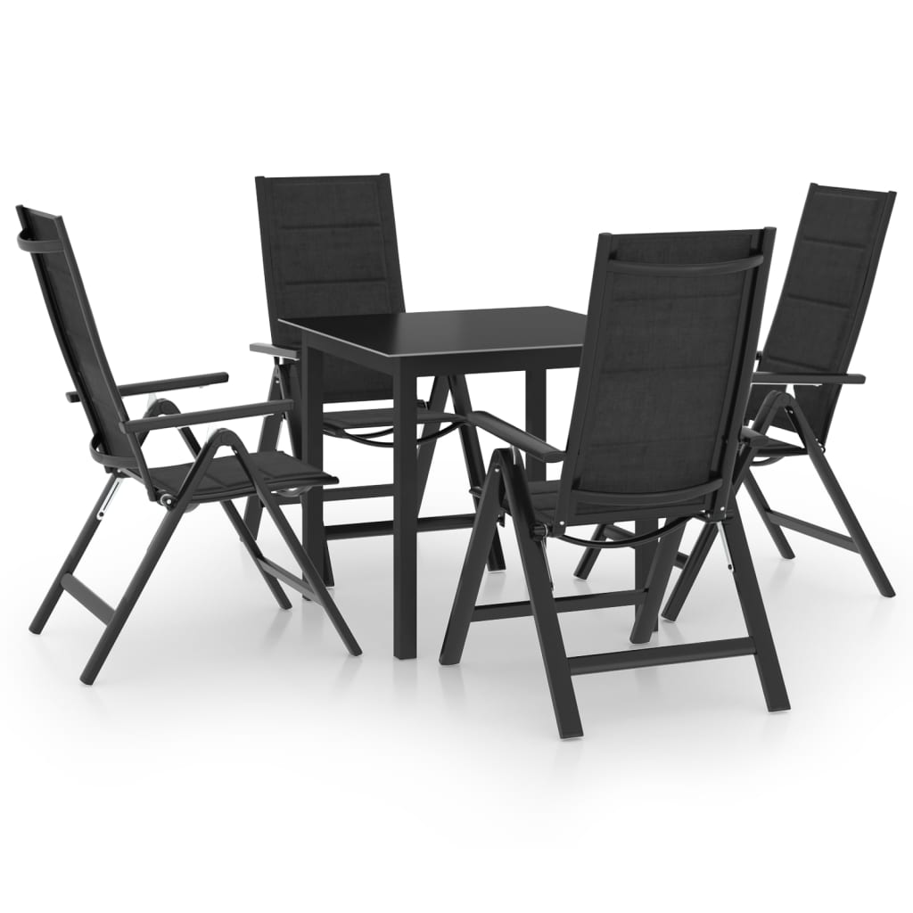 vidaXL 5-piece Garden Dining Set aluminium anthracite