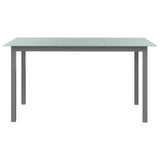 vidaXL 5-delige Tuinset aluminium zwart