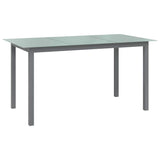 vidaXL 5-delige Tuinset aluminium zwart