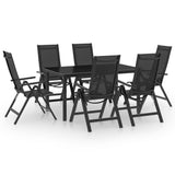 vidaXL 5-piece Garden Dining Set Aluminum Anthracite