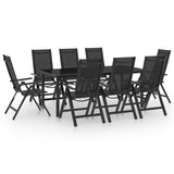 vidaXL 5-piece Garden Dining Set Aluminum Anthracite