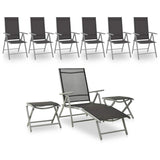 vidaXL 9-piece Lounge Set Black and Anthracite