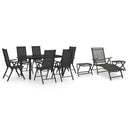 vidaXL 10-piece Lounge Set black and anthracite