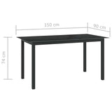 vidaXL 10-piece Lounge Set black and anthracite