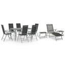 vidaXL 10-piece Lounge Set black and anthracite