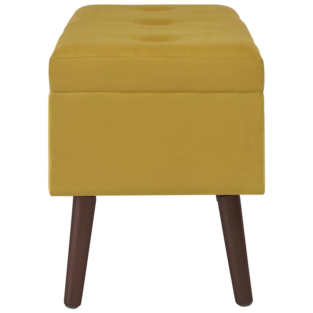 vidaXL Bankje met opbergvak 80 cm fluweel groen