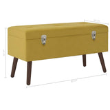 vidaXL Bankje met opbergvak 80 cm fluweel groen