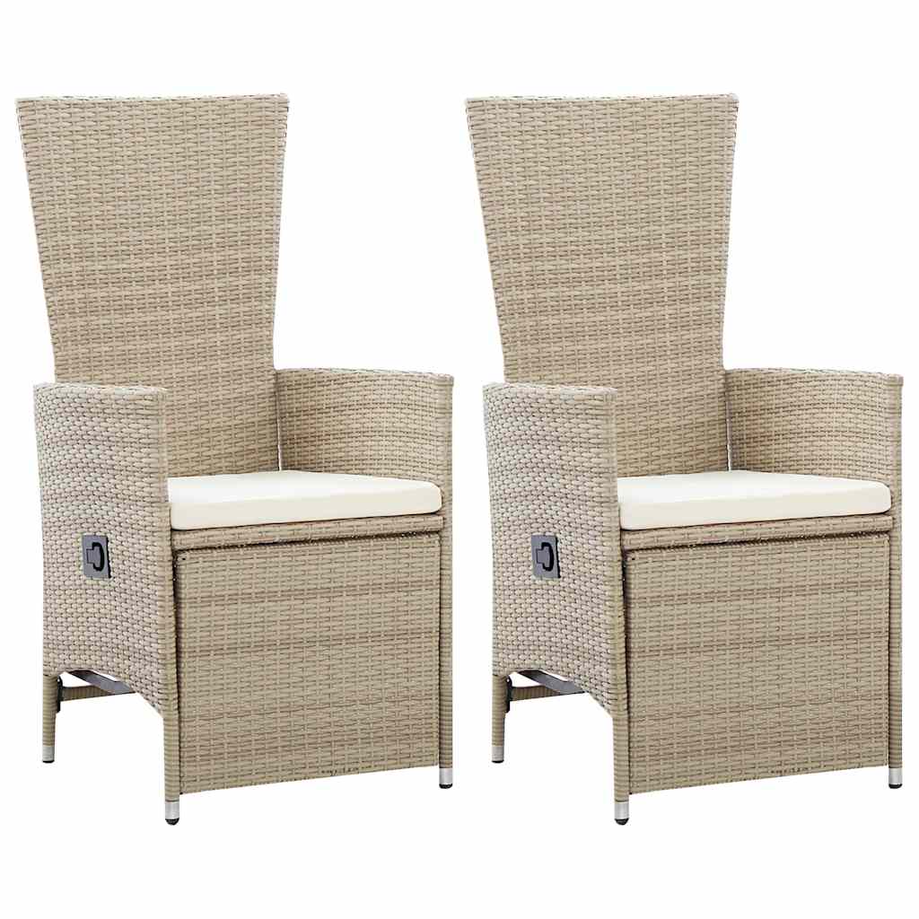 vidaXL 7-delige Tuinset poly rattan zwart