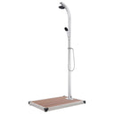 vidaXL Buitendouche avec base bruine 220 cm aluminium