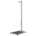 vidaXL Buitendouche met bruine basis 220 cm roestvrij staal