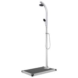 vidaXL Buitendouche met bruine basis 220 cm aluminium