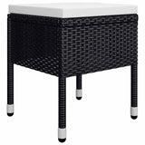 vidaXL 5-delige Tuinset zwart