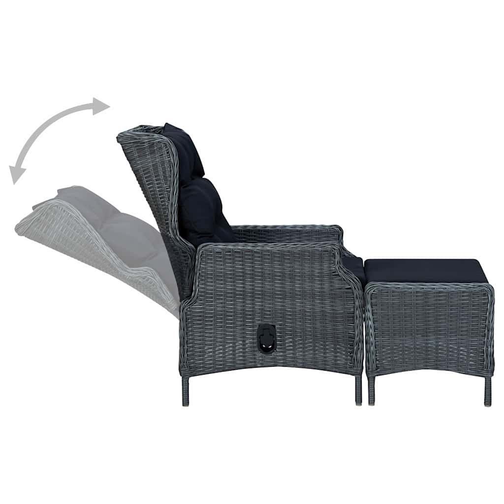 vidaXL 7-Piece Garden Dining Set Brown