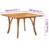vidaXL 7-Piece Garden Dining Set Brown