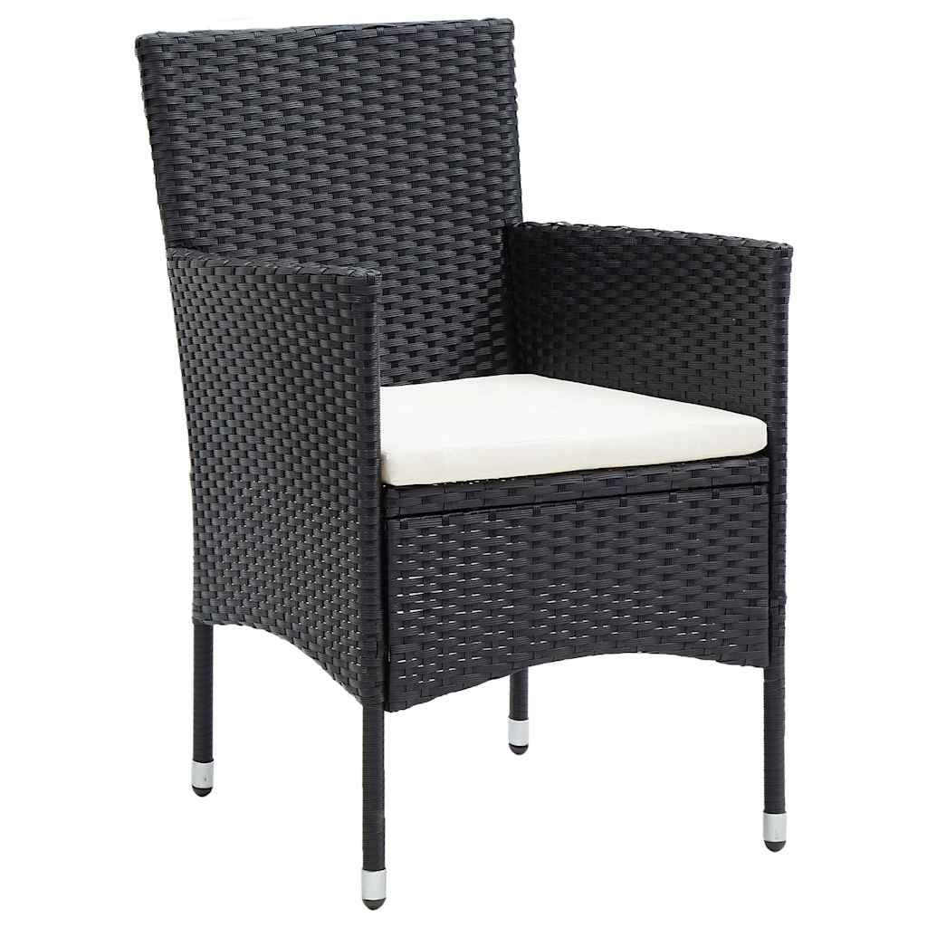 vidaXL 5-delige Tuinset zwart
