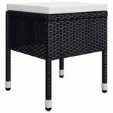 vidaXL 5-delige Tuinset zwart