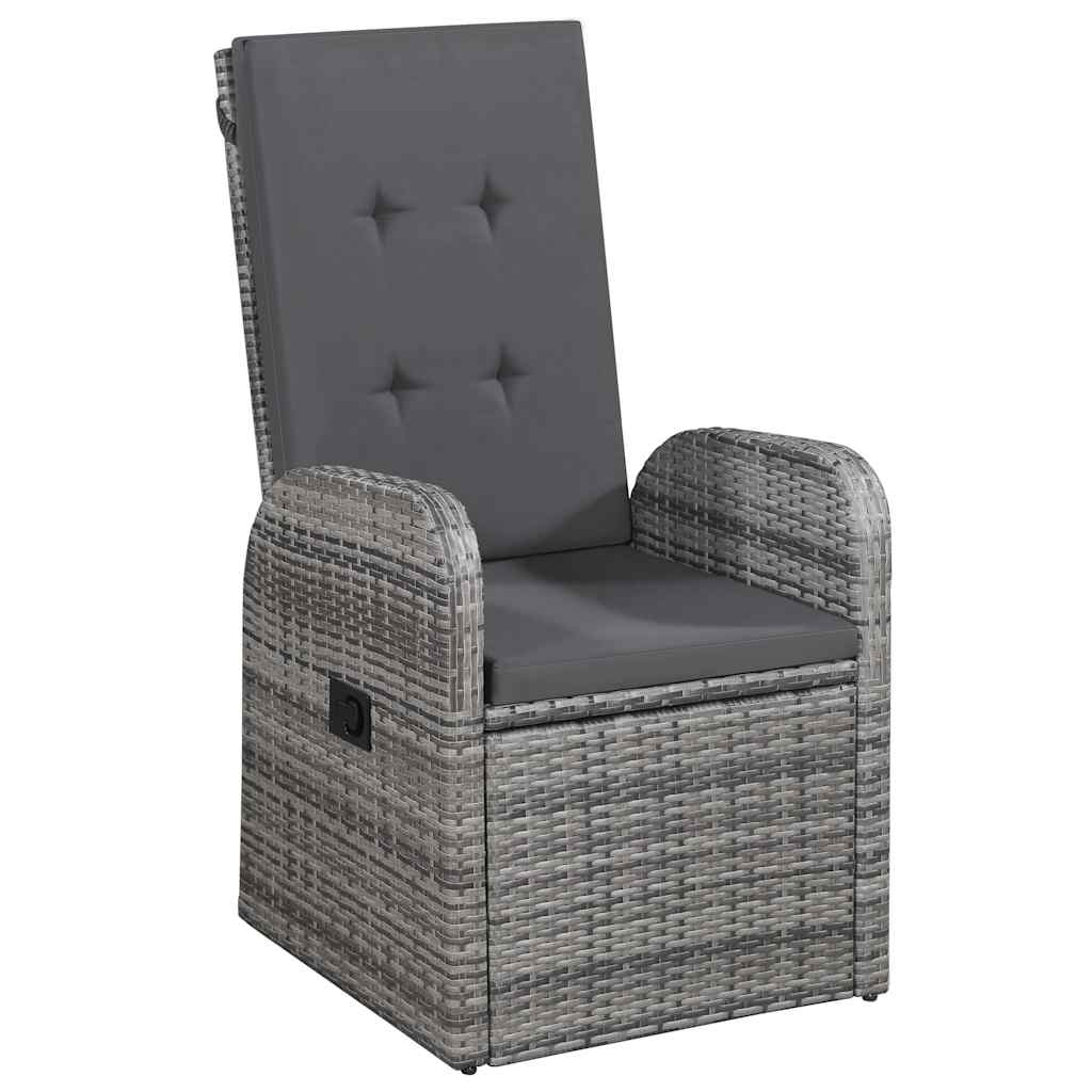 vidaXL 5-piece Garden Dining Set Grey