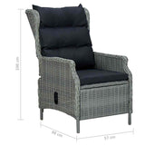 vidaXL 5-piece Garden Dining Set dark grey