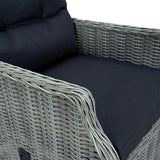 vidaXL 5-piece Garden Dining Set dark grey