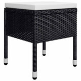 vidaXL 5-delige Tuinset zwart