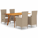 vidaXL 5-delige Tuinset beige