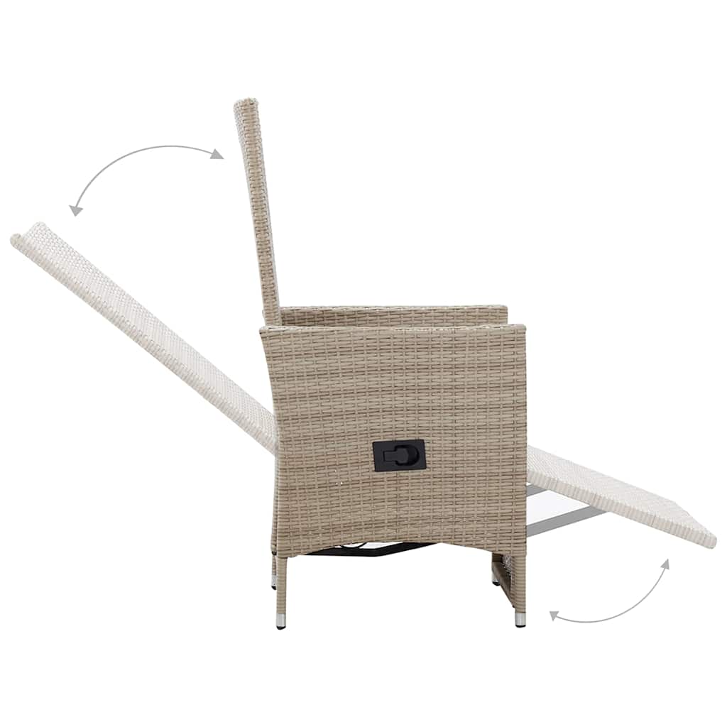 vidaXL 5-delige Tuinset beige