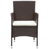 vidaXL 3-Piece Garden Lounge Set Brown