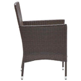 vidaXL 3-Piece Garden Lounge Set Brown