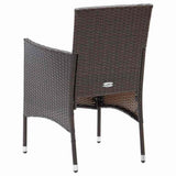 vidaXL 3-Piece Garden Lounge Set Brown