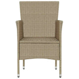 vidaXL 3-delige Tuinset beige