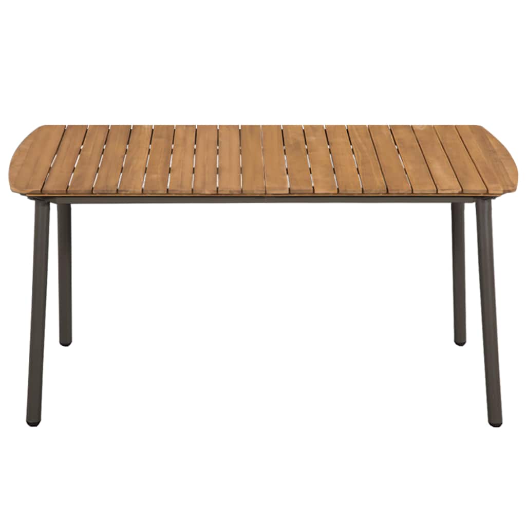 vidaXL 5-delige Tuinset poly rattan bruin