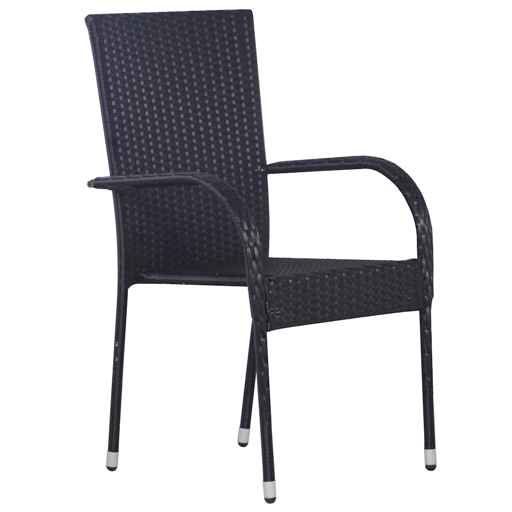 vidaXL 7-Piece Garden Dining Set Poly Rattan Brown