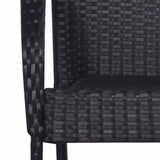 vidaXL 7-Piece Garden Dining Set Poly Rattan Brown