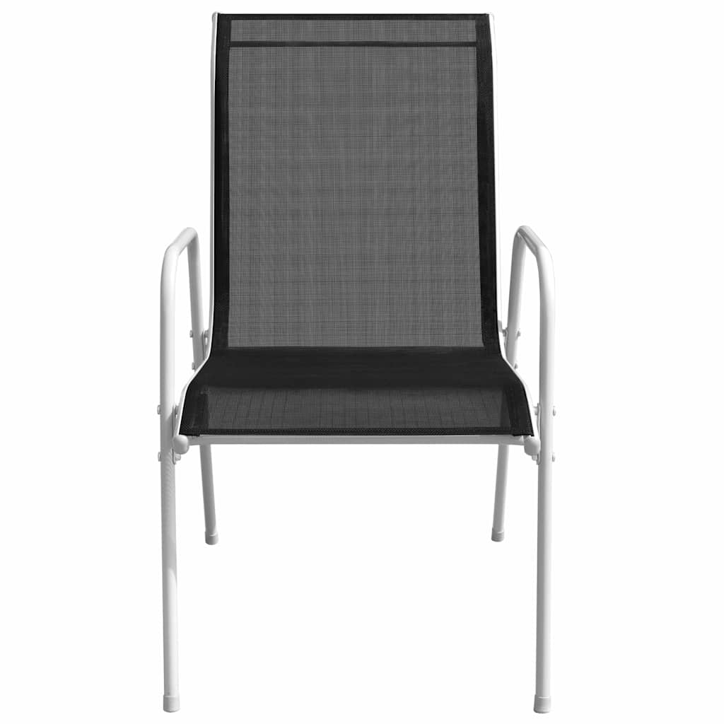 vidaXL 5-delige Tuinset staal zwart