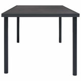 vidaXL 7-piece Garden Dining Set Steel Anthracite