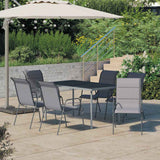 vidaXL 7-piece Garden Dining Set Steel Anthracite