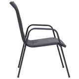 vidaXL 7-piece Garden Dining Set Steel Anthracite