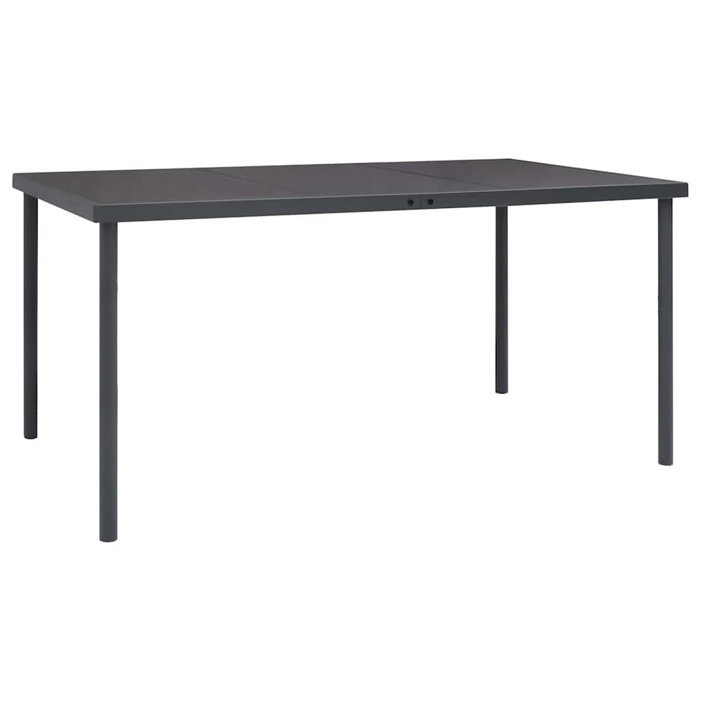vidaXL 7-piece Garden Dining Set Steel Anthracite