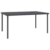 vidaXL 7-piece Garden Dining Set Steel Anthracite