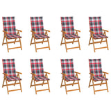 vidaXL Tuinstoelen 2 st met antracietkleurige kussens massief teakhout