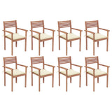 vidaXL Tuinstoelen 2 st met antracietkleurige kussens massief teakhout