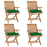 vidaXL Tuinstoelen 2 st met antracietkleurige kussens massief teakhout