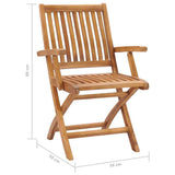 vidaXL Tuinstoelen 2 st met antracietkleurige kussens massief teakhout