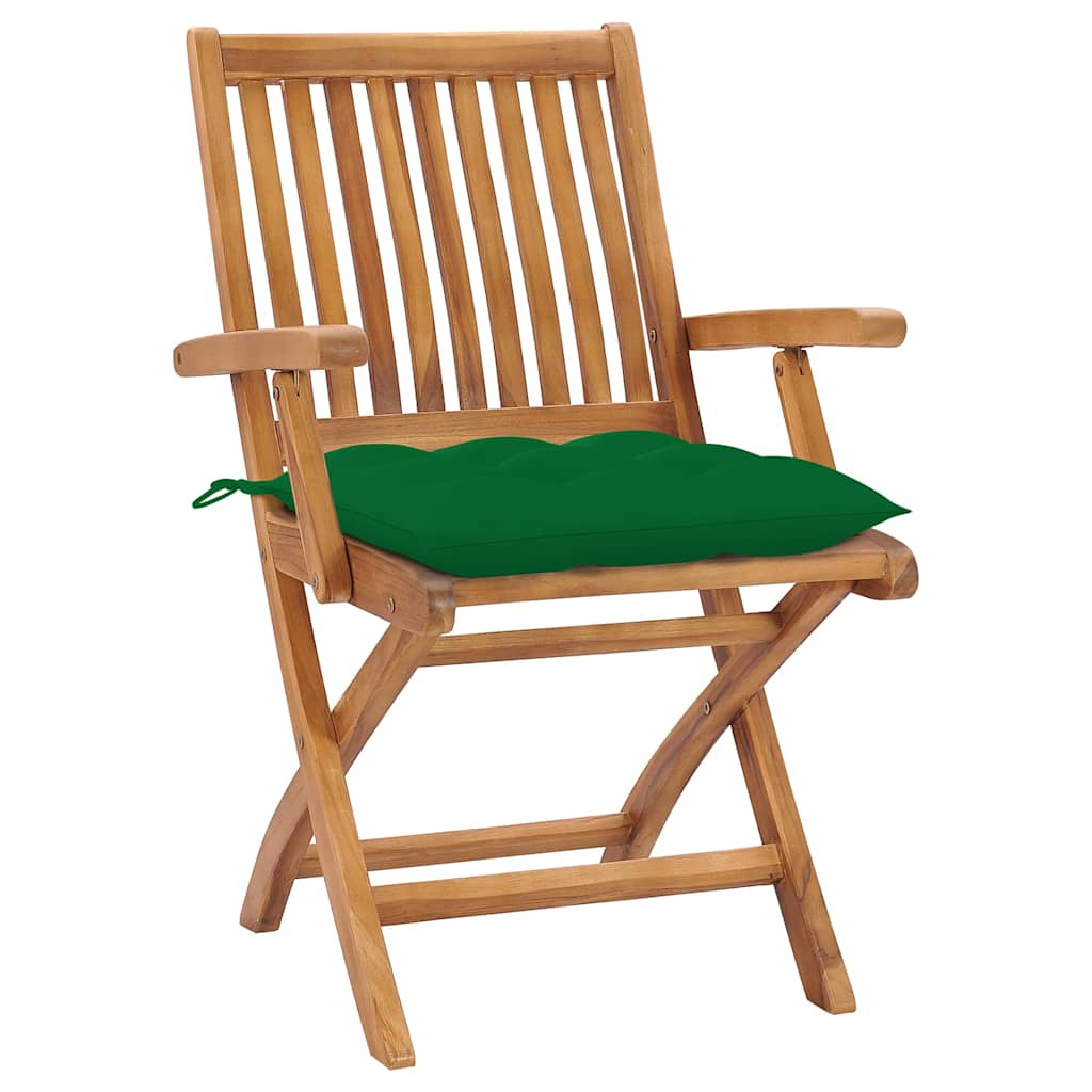 vidaXL Tuinstoelen 2 st met antracietkleurige kussens massief teakhout