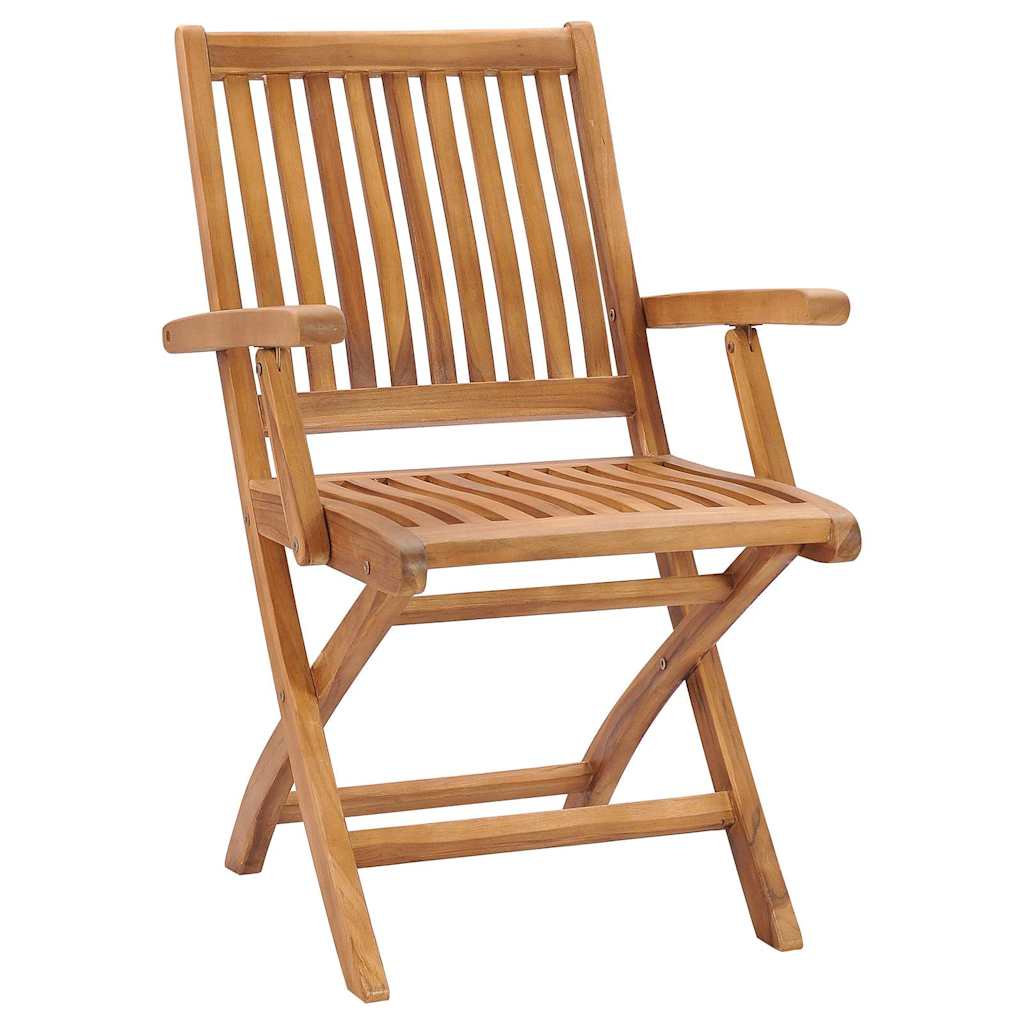 vidaXL Tuinstoelen 2 st met antracietkleurige kussens massief teakhout