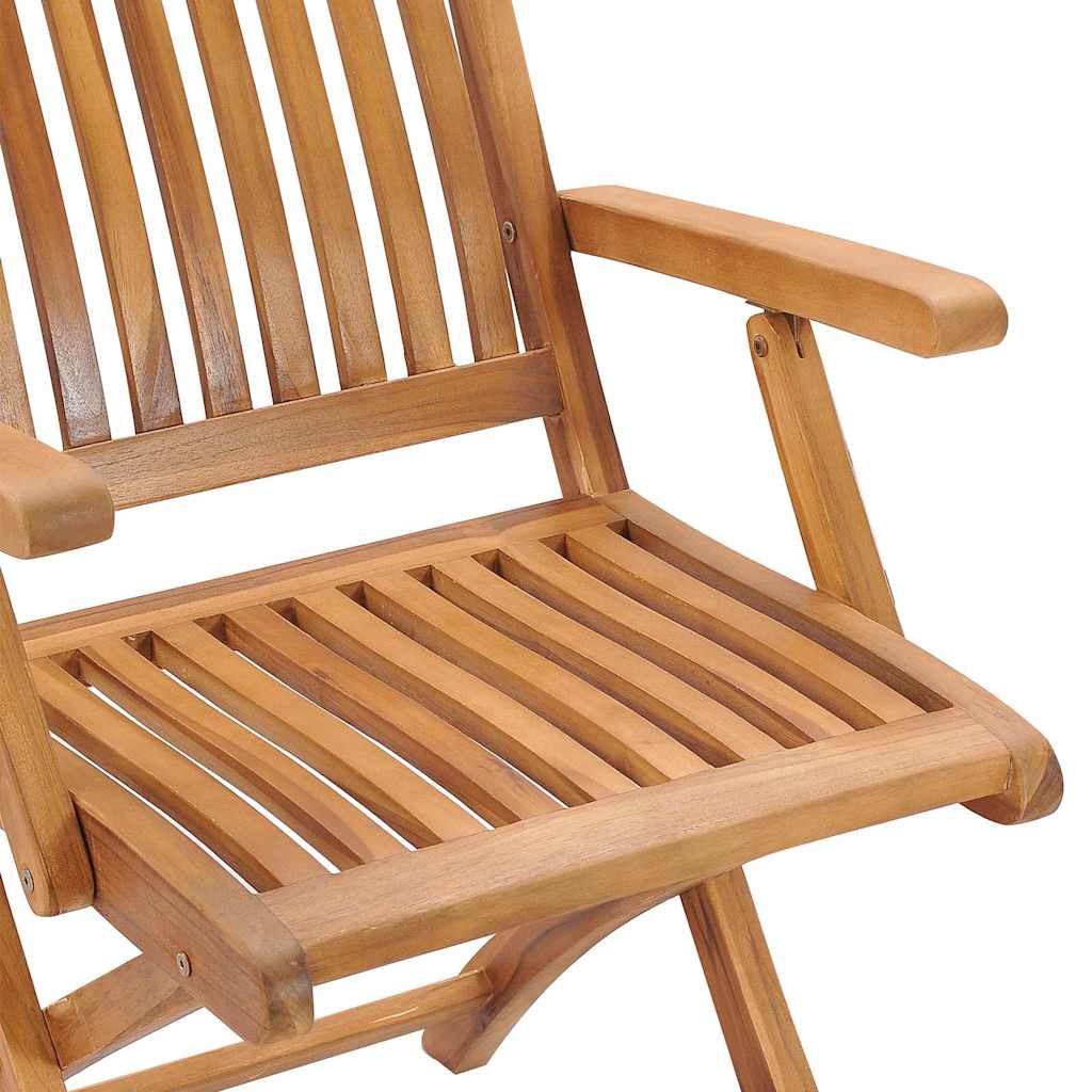 vidaXL Tuinstoelen 2 st met antracietkleurige kussens massief teakhout